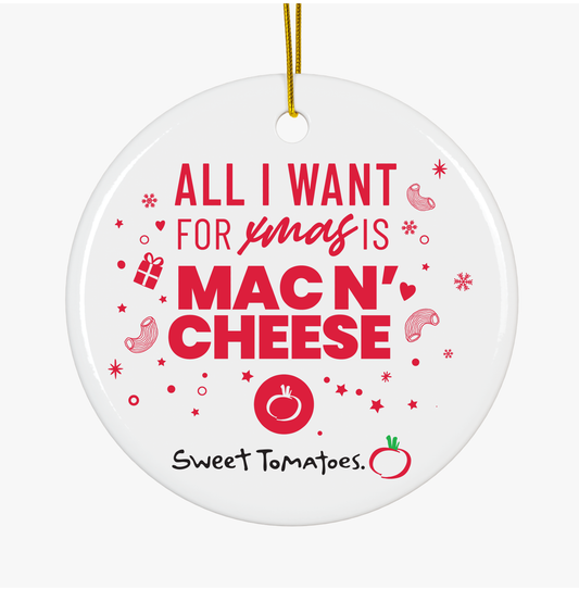 Mac N Cheese Ceramic Ornament