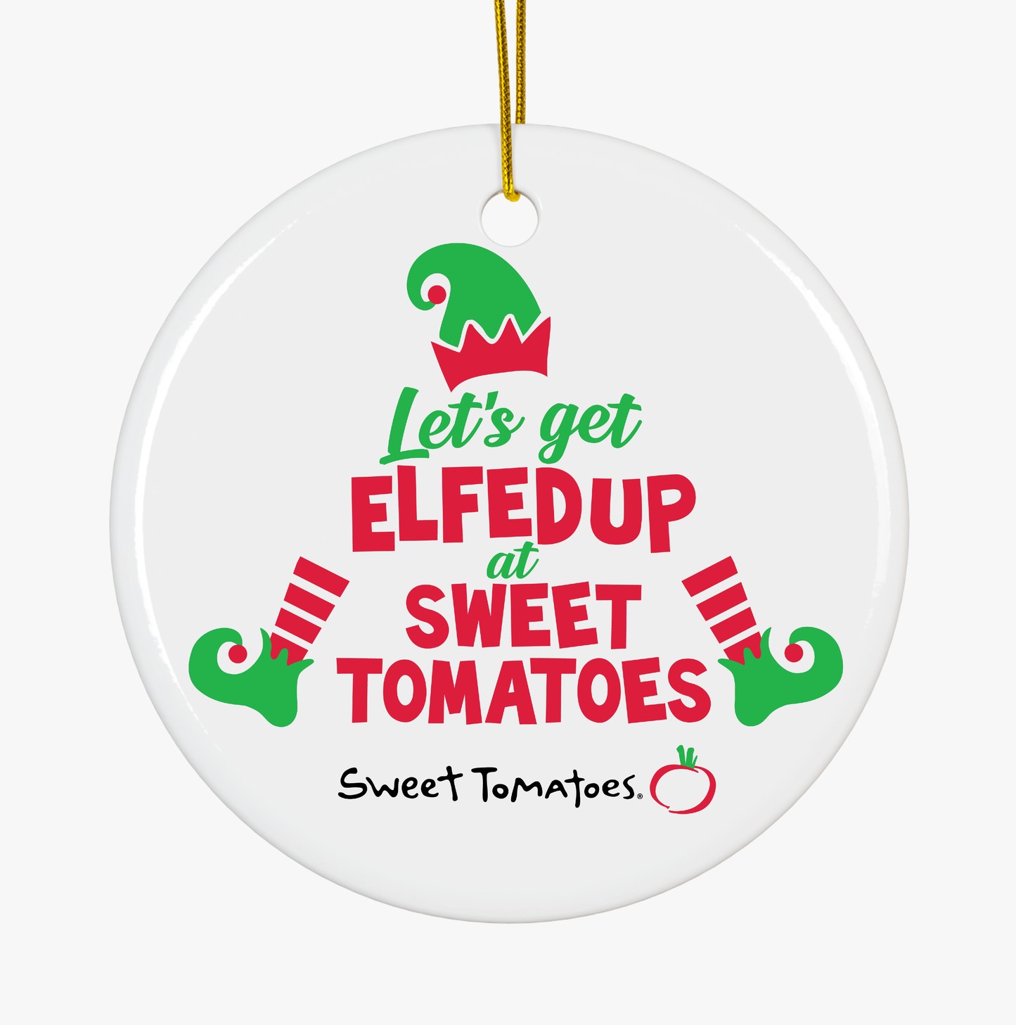ELFED Up Ceramic Ornament