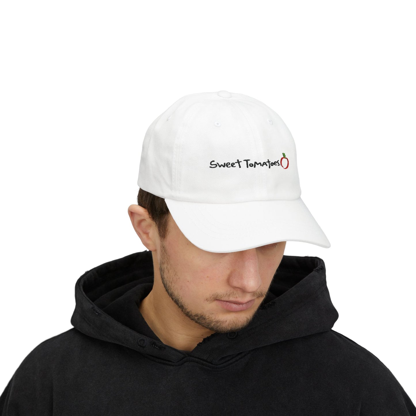 Classic Sweet Tomatoes Embroidered Dad Cap - White